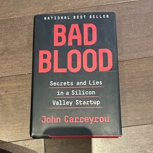 Bad Blood by John Carreyrou Hardcover Book